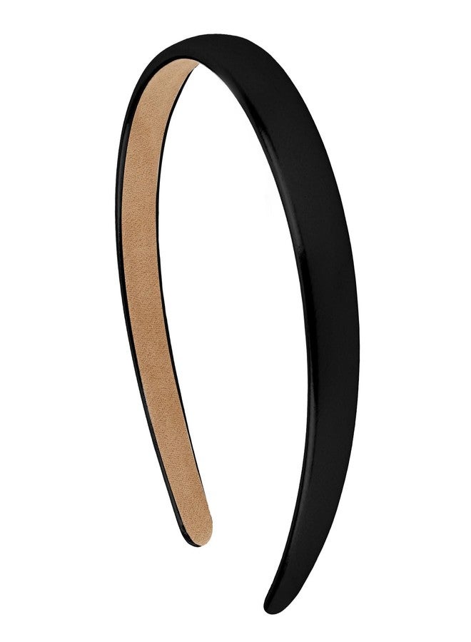 Amariver Black Headbands for Women Glitter Hair Bands DIY Plain Headbands Fashion Black Hair Accessories for Women Girls - Image 1